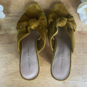 Loeffler Randall Velvet Heeled Sandals Size 6
